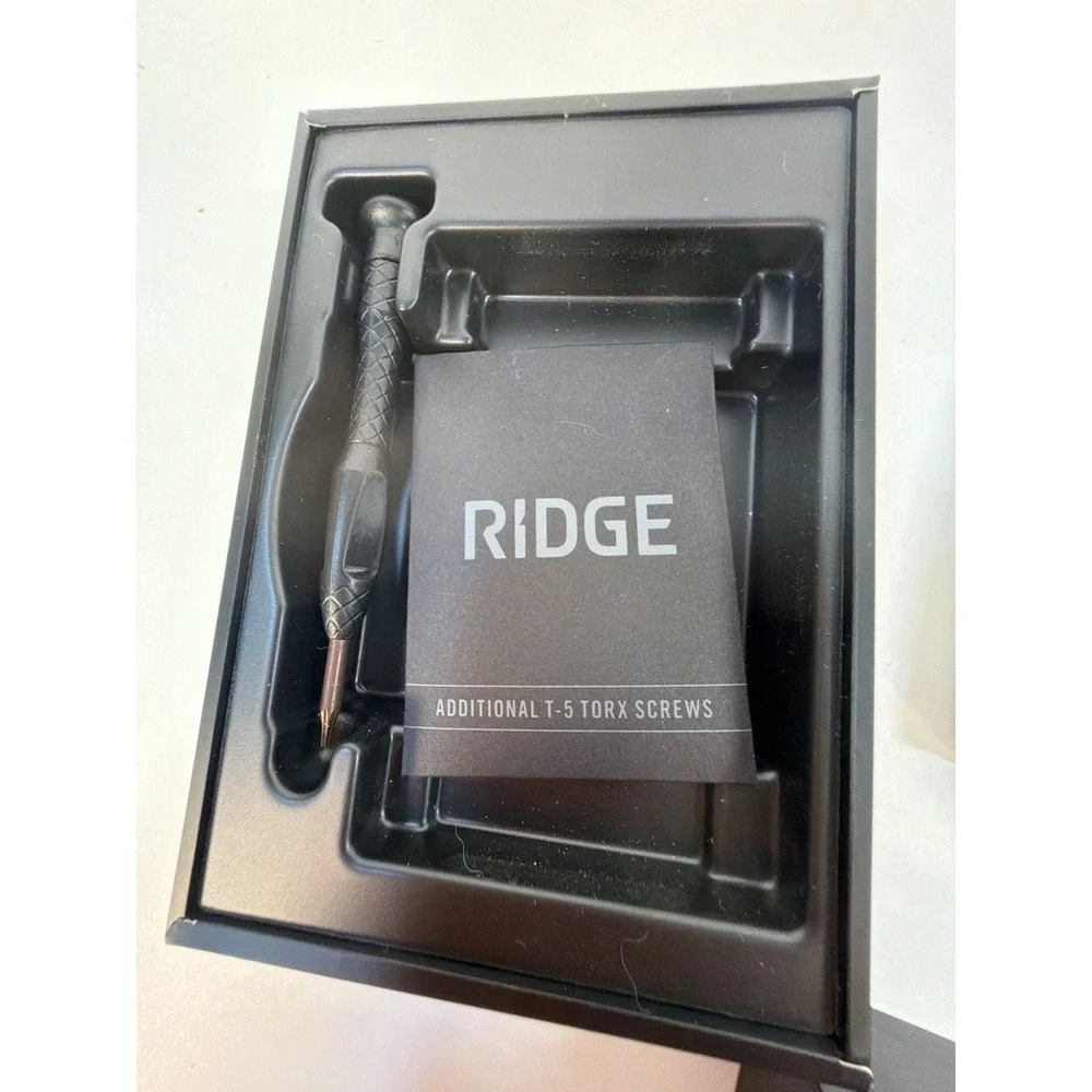 The Ridge Wallet Cash Strap Saddle Brown RFID Blocking Minimalist Wallet